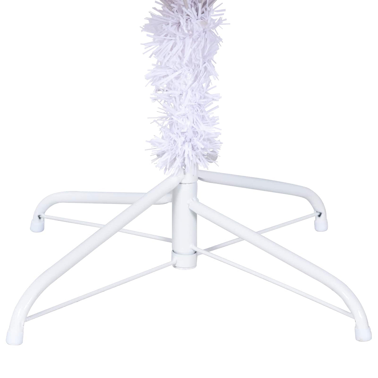 vidaXL Kunstkerstboom met 300 LED Wit 210 cm PVC en Staal