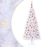 vidaXL Kunstkerstboom met 300 LED Wit 210 cm PVC en Staal