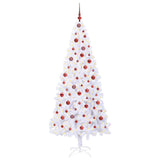 vidaXL Kunstkerstboom met 300 LED Wit 210 cm PVC en Staal