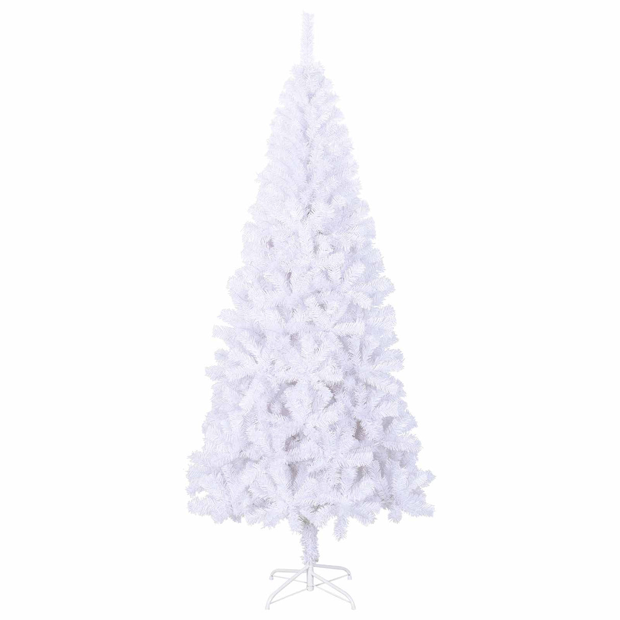 vidaXL Kunstkerstboom met 300 LED Wit 210 cm PVC en Staal