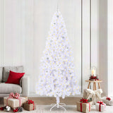vidaXL Kunstkerstboom met 300 LED Wit 210 cm PVC en Staal