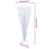 vidaXL Kunstkerstboom met 150 LED Wit 120 cm PVC en Staal