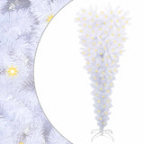vidaXL Kunstkerstboom met 150 LED Wit 120 cm PVC en Staal