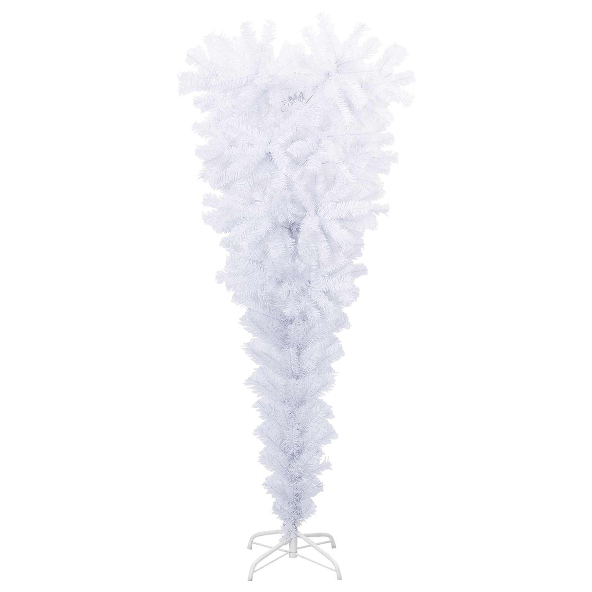 vidaXL Kunstkerstboom met 150 LED Wit 120 cm PVC en Staal