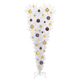 vidaXL Kunstkerstboom met 150 LED Wit 120 cm PVC en Staal