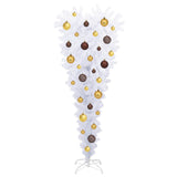 vidaXL Kunstkerstboom met 150 LED Wit 120 cm PVC en Staal