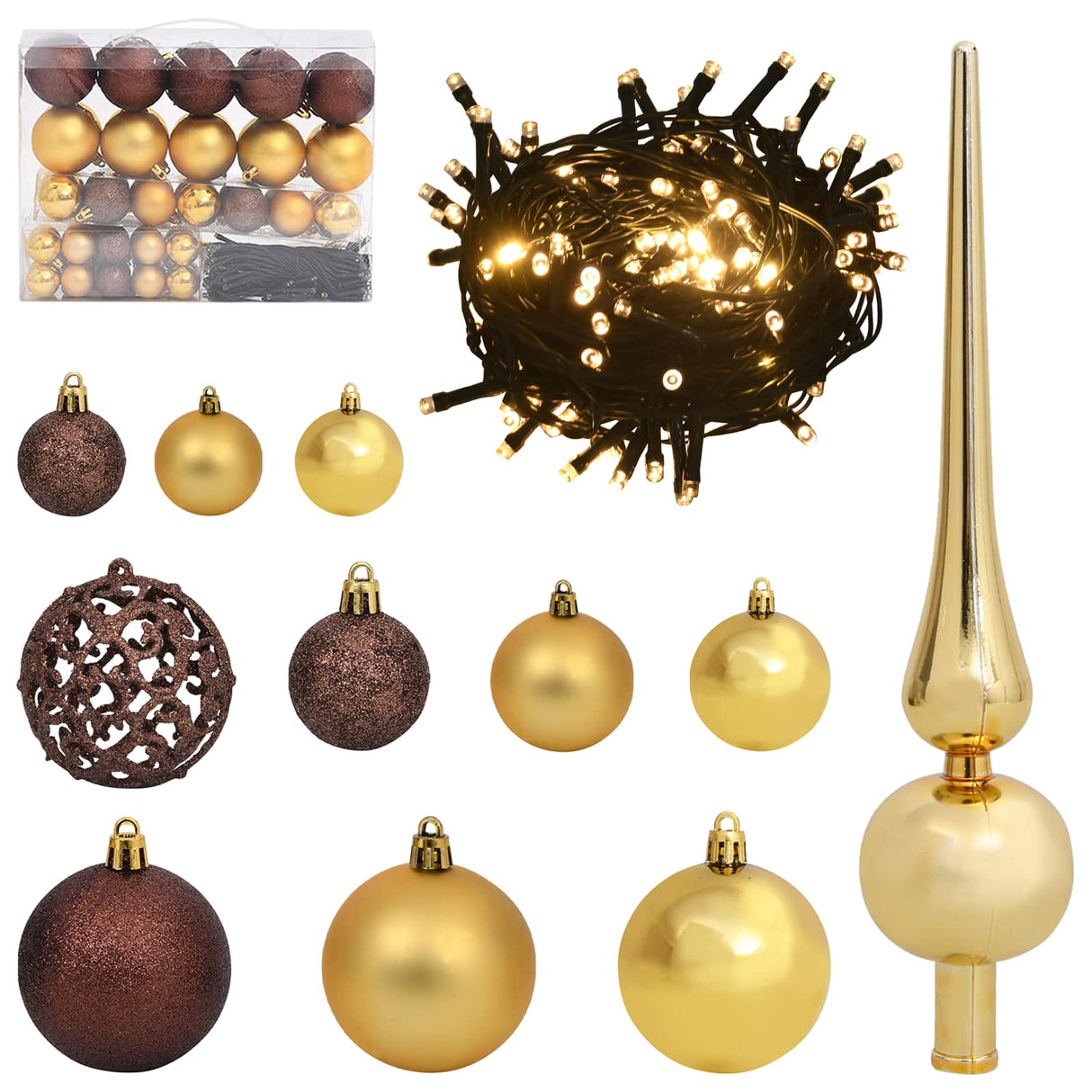 vidaXL Kunstkerstboom met 150 LED Wit 120 cm PVC en Staal