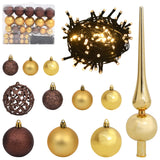 vidaXL Kunstkerstboom met 150 LED Wit 120 cm PVC en Staal