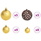 vidaXL Kunstkerstboom met 150 LED Wit 120 cm PVC en Staal