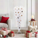 vidaXL Kunstkerstboom met 150 LED Wit 120 cm PVC en Staal