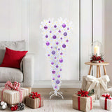vidaXL Kunstkerstboom met 150 LED Wit 120 cm PVC en Staal
