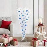 vidaXL Kunstkerstboom met 150 LED Wit 120 cm PVC en Staal