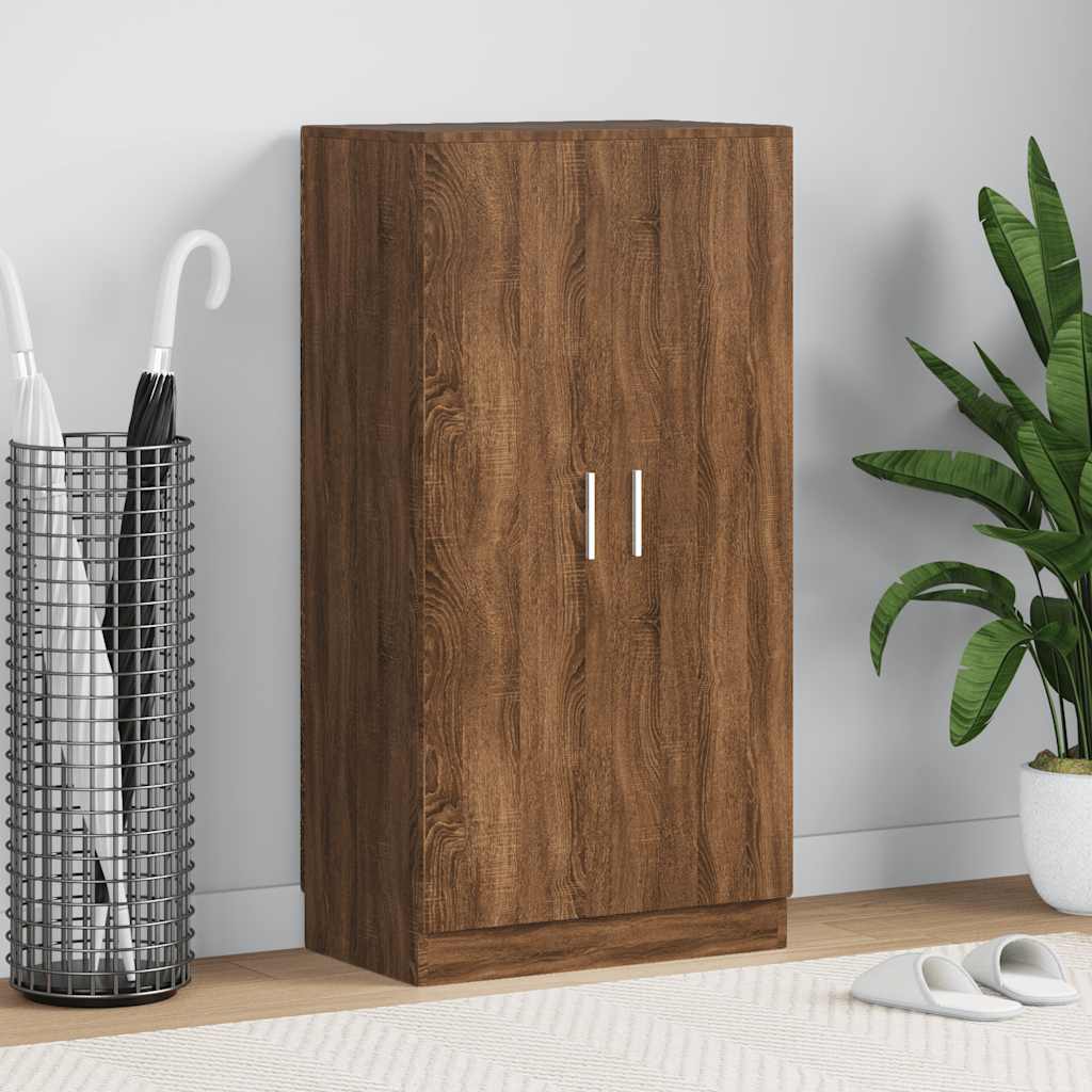 vidaXL Schoenenkast 55x35x108 cm bewerkt hout hoogglans wit