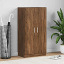 vidaXL Schoenenkast 55x35x108 cm bewerkt hout hoogglans wit