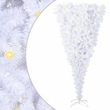 vidaXL Kunstkerstboom met 300 LED Wit 210 cm PVC en Staal