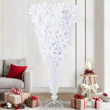 vidaXL Kunstkerstboom met 300 LED Wit 210 cm PVC en Staal