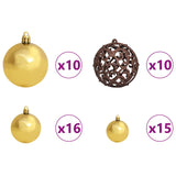 vidaXL Kunstkerstboom met 300 LED Wit 180 cm PVC en Staal
