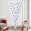 vidaXL Kunstkerstboom met 300 LED Wit 180 cm PVC en Staal