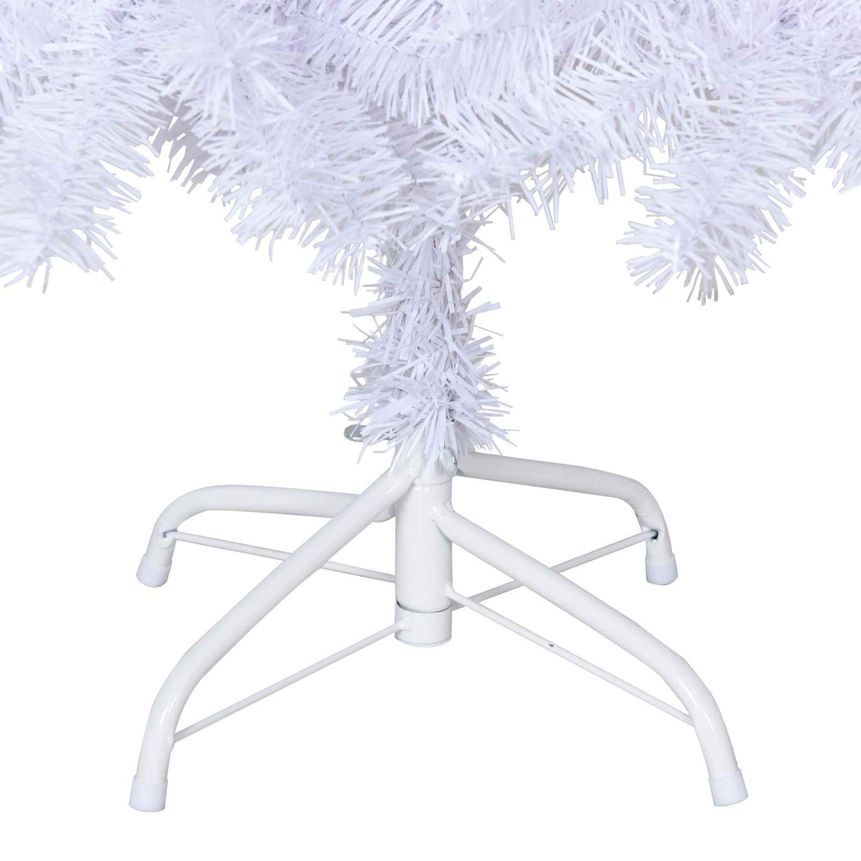 vidaXL Kunstkerstboom met 300 LED Wit 180 cm PVC en Staal