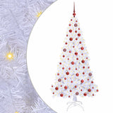 vidaXL Kunstkerstboom met 300 LED Wit 180 cm PVC en Staal