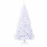 vidaXL Kunstkerstboom met 300 LED Wit 180 cm PVC en Staal