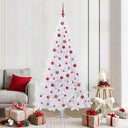 vidaXL Kunstkerstboom met 300 LED Wit 210 cm PVC en Staal