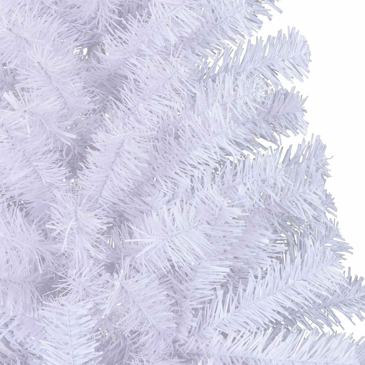 vidaXL Kunstkerstboom met 300 LED Wit 210 cm PVC en Staal