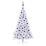 vidaXL Kunstkerstboom met 300 LED Wit 210 cm PVC en Staal
