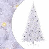 vidaXL Kunstkerstboom met 300 LED Wit 240 cm PVC en Staal