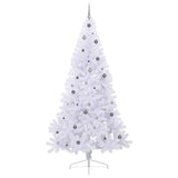 vidaXL Kunstkerstboom met 300 LED Wit 240 cm PVC en Staal