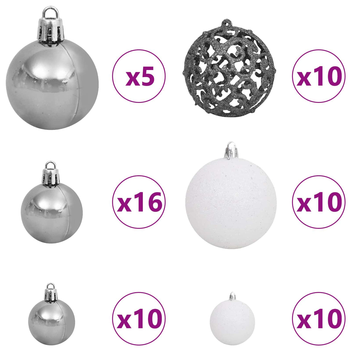 vidaXL Kunstkerstboom met 300 LED Wit 240 cm PVC en Staal