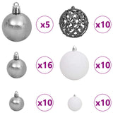 vidaXL Kunstkerstboom met 300 LED Wit 240 cm PVC en Staal