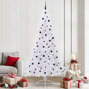 vidaXL Kunstkerstboom met 300 LED Wit 240 cm PVC en Staal