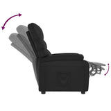 vidaXL Fauteuil verstelbaar kunstleer zwart