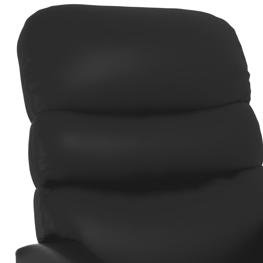 vidaXL Fauteuil verstelbaar kunstleer zwart