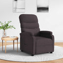 vidaXL Fauteuil verstelbaar stof lichtgrijs