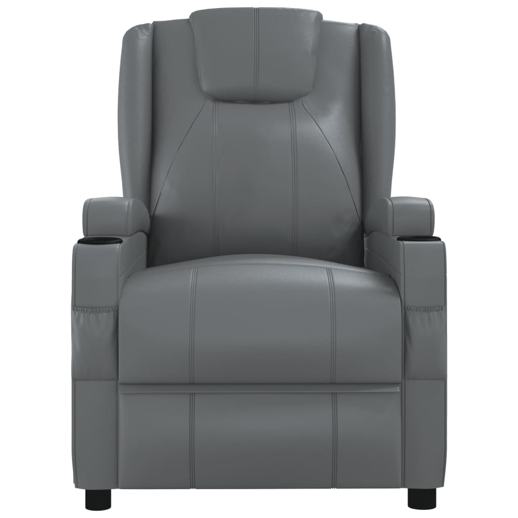vidaXL Massage Chair Artificial Leather Black