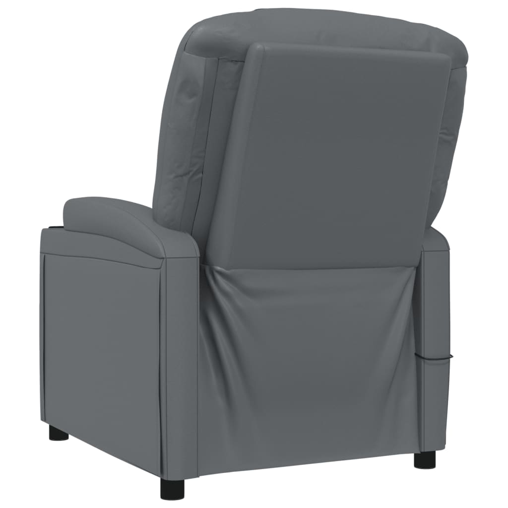 vidaXL Massage Chair Artificial Leather Black