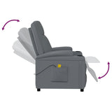 vidaXL Massage Chair Artificial Leather Black