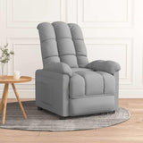 vidaXL Recliner Fabric Light Grey