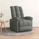 vidaXL Recliner Fabric Light Grey