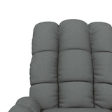 vidaXL Recliner Fabric Light Grey