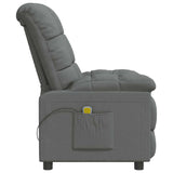 vidaXL Massagestoel stof lichtgrijs
