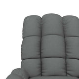 vidaXL Massagestoel stof lichtgrijs