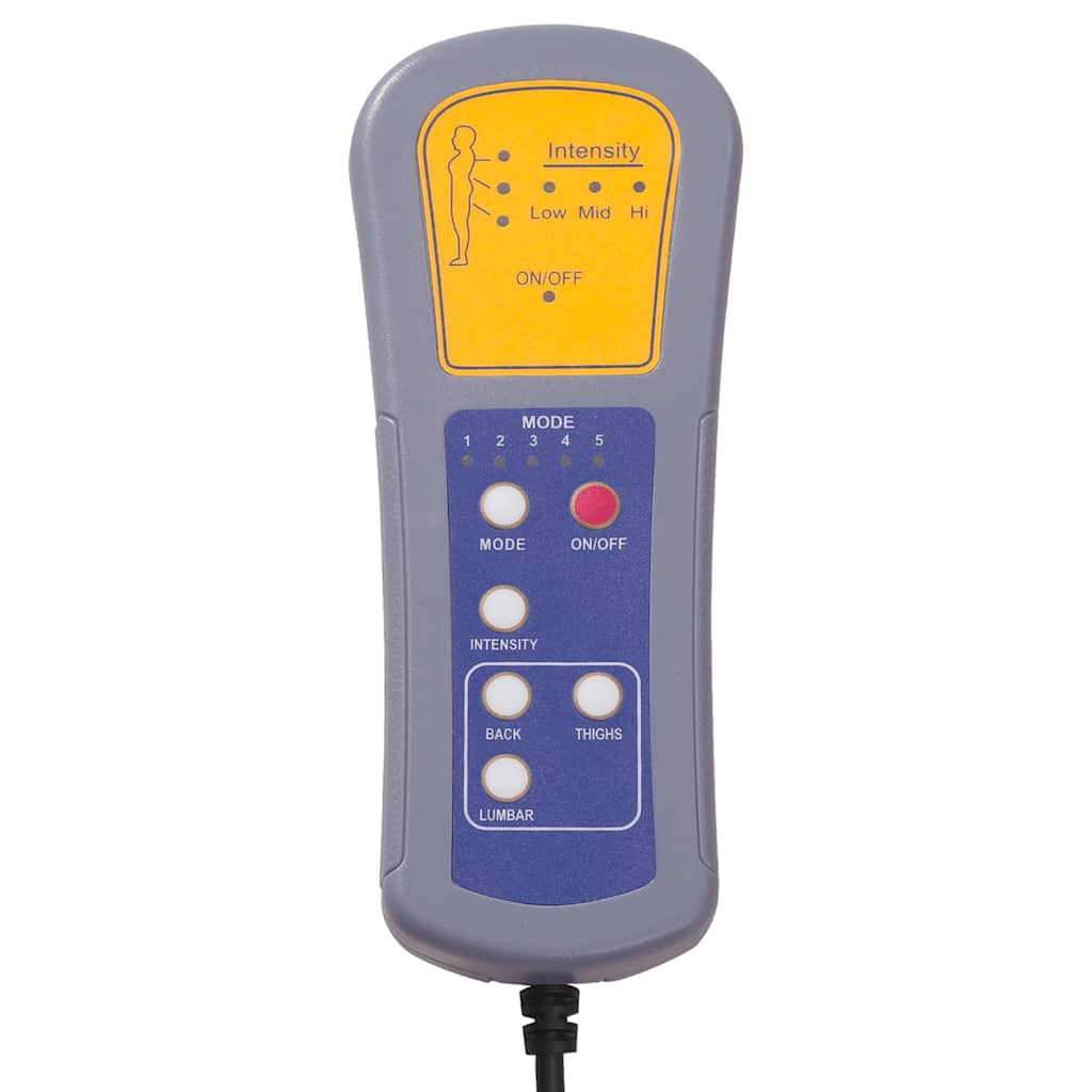 vidaXL Massagestoel stof lichtgrijs