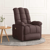 vidaXL Massagestoel stof lichtgrijs