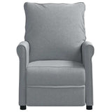 vidaXL Fauteuil verstelbaar stof crèmekleurig