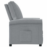 vidaXL Fauteuil verstelbaar stof crèmekleurig