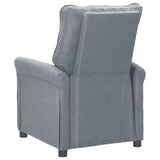 vidaXL Fauteuil verstelbaar stof crèmekleurig