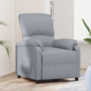 vidaXL Fauteuil verstelbaar stof lichtgrijs